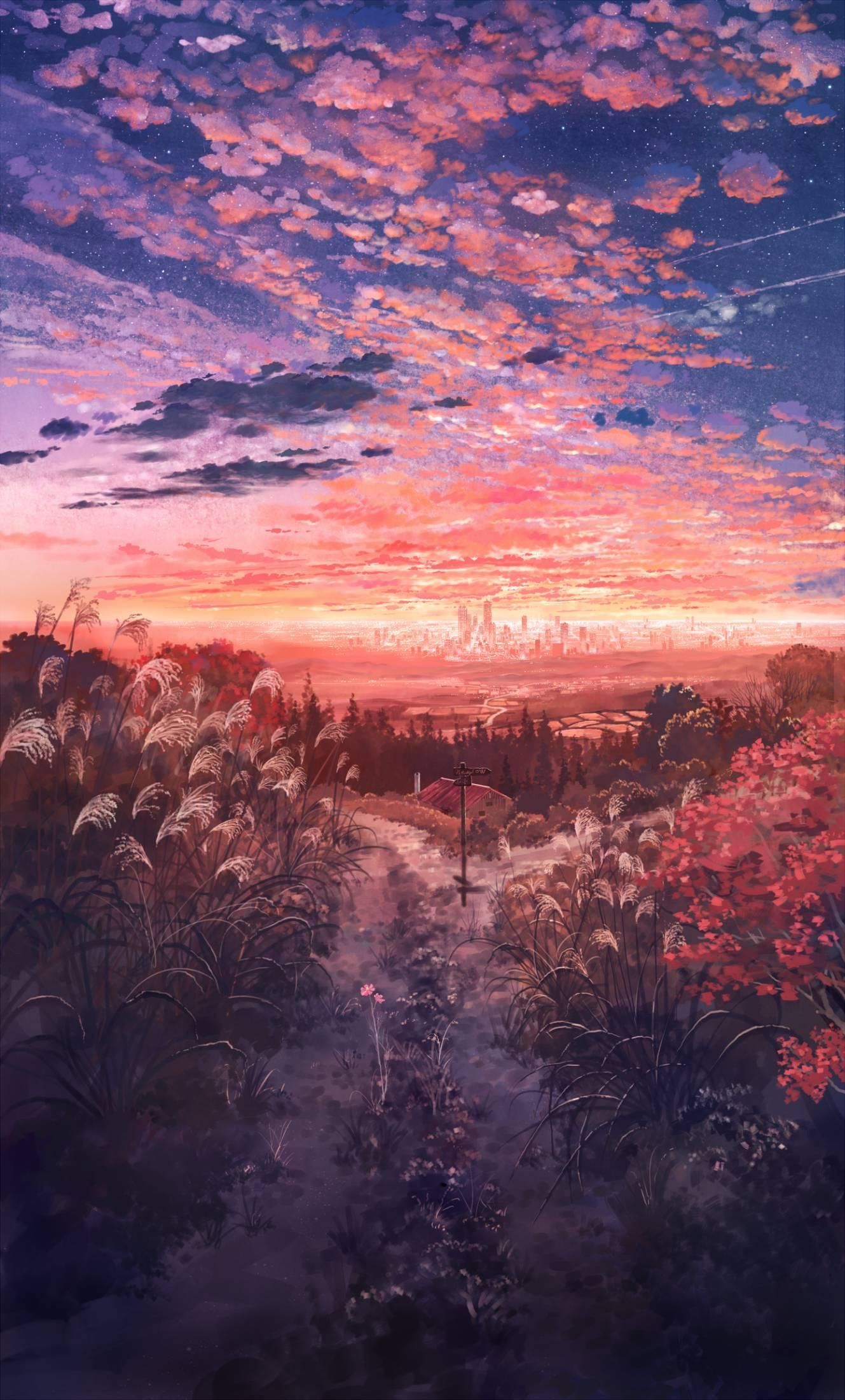 Anime Nature Aesthetic Wallpaper