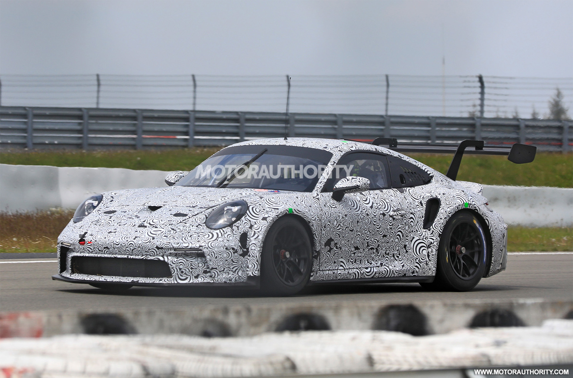 2022 Porsche 911 GT3 R race car spy shots