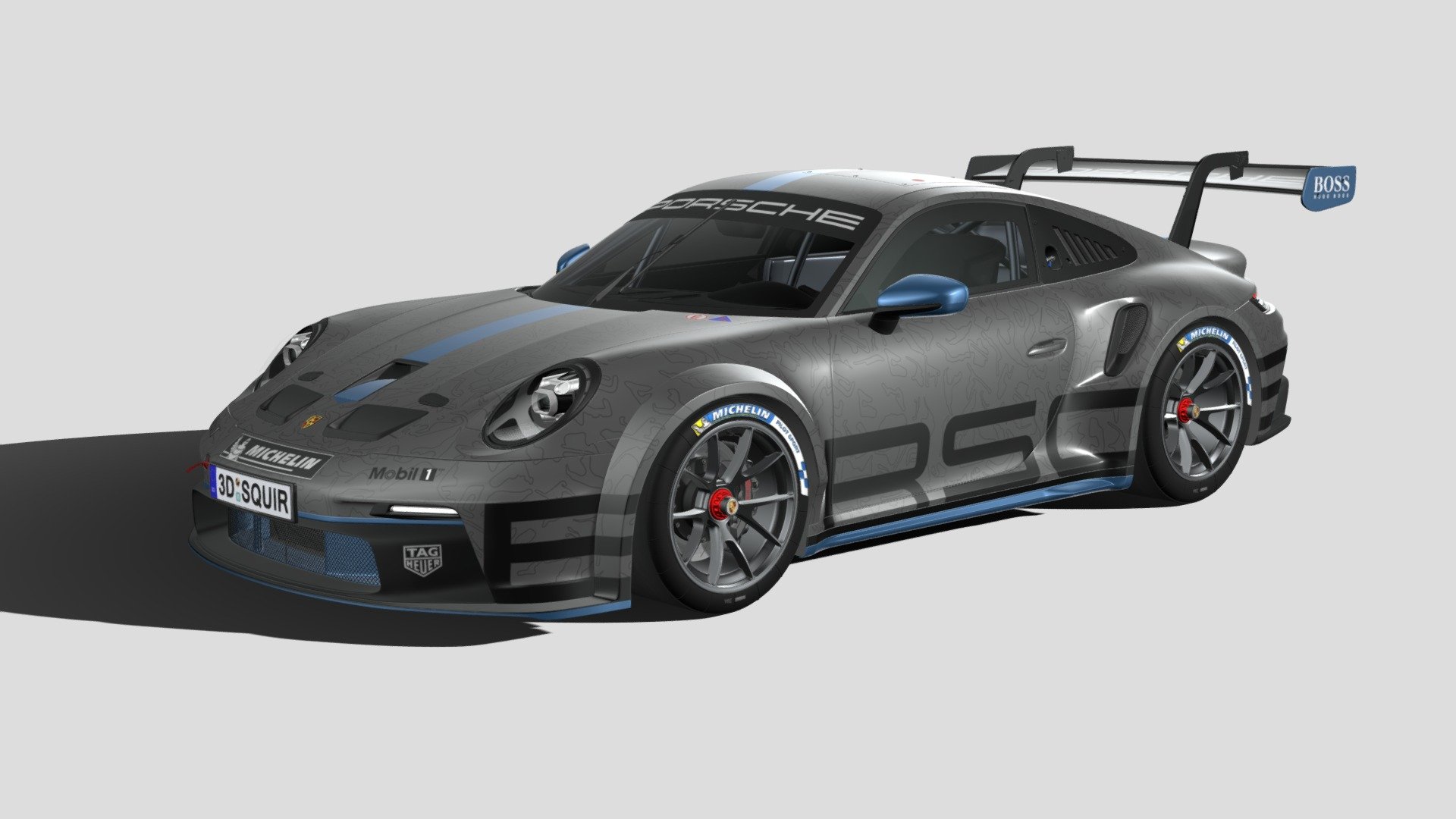 Porsche 911 GT3 Cup 2021 Royalty Free 3D model by SQUIR3D [d326381]