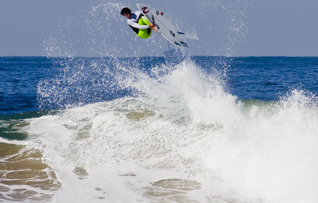 Wallpaper Surf, Gabriel Medina, Surfboard, Wave image for desktop, section спорт