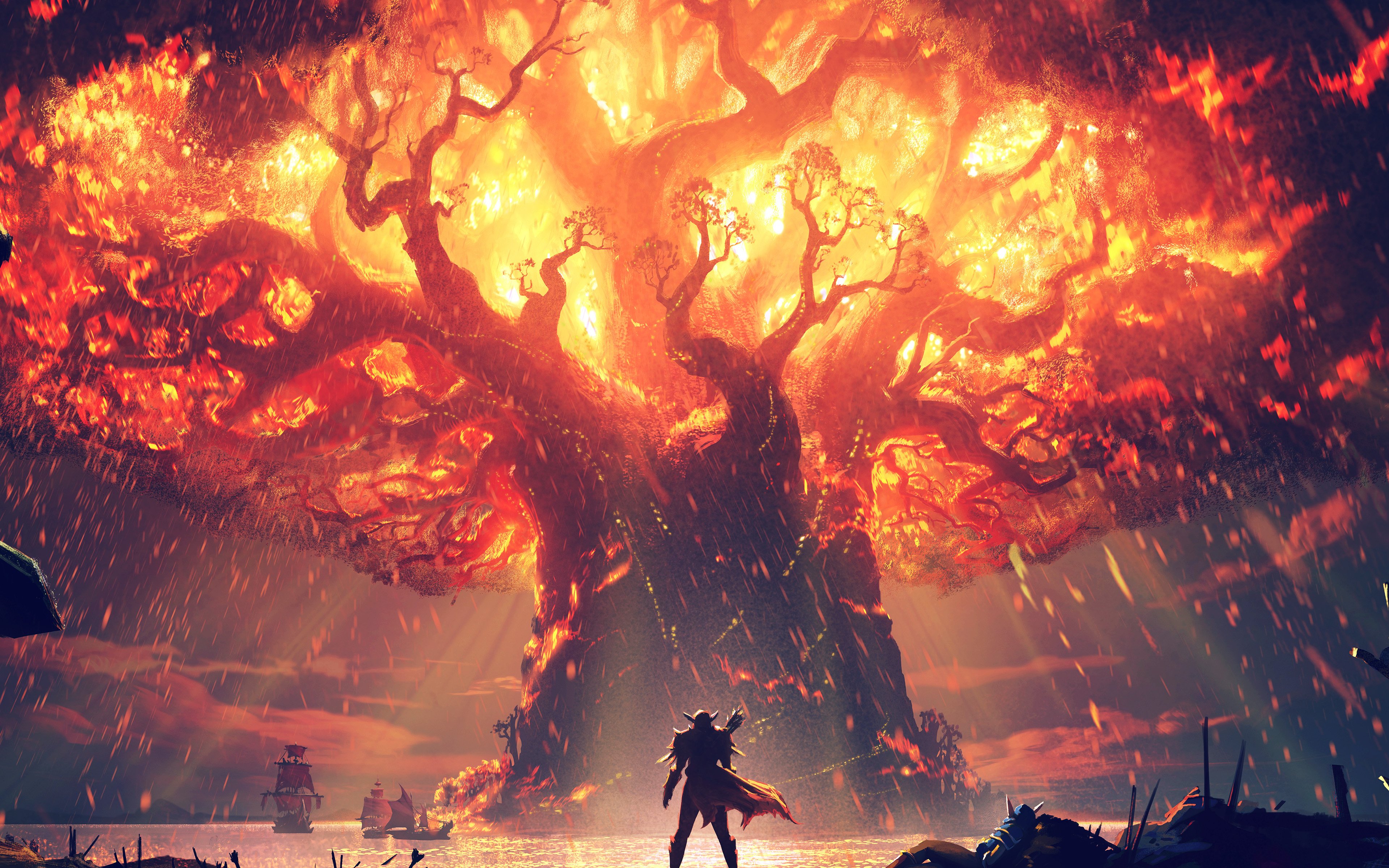 Sylvanas Burning World Tree