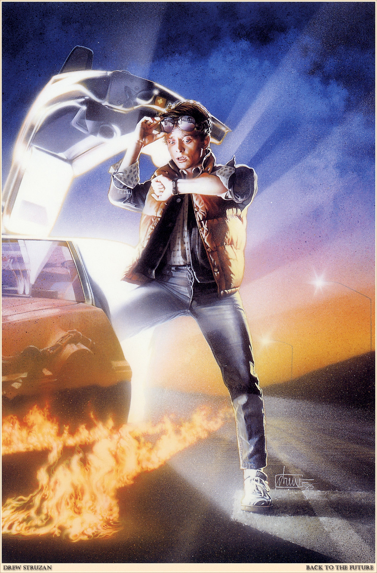 back to the future michael j fox marty mcfly drew struzan 1314x2000 wallpaper High Quality Wallpaper, High Definition Wallpaper