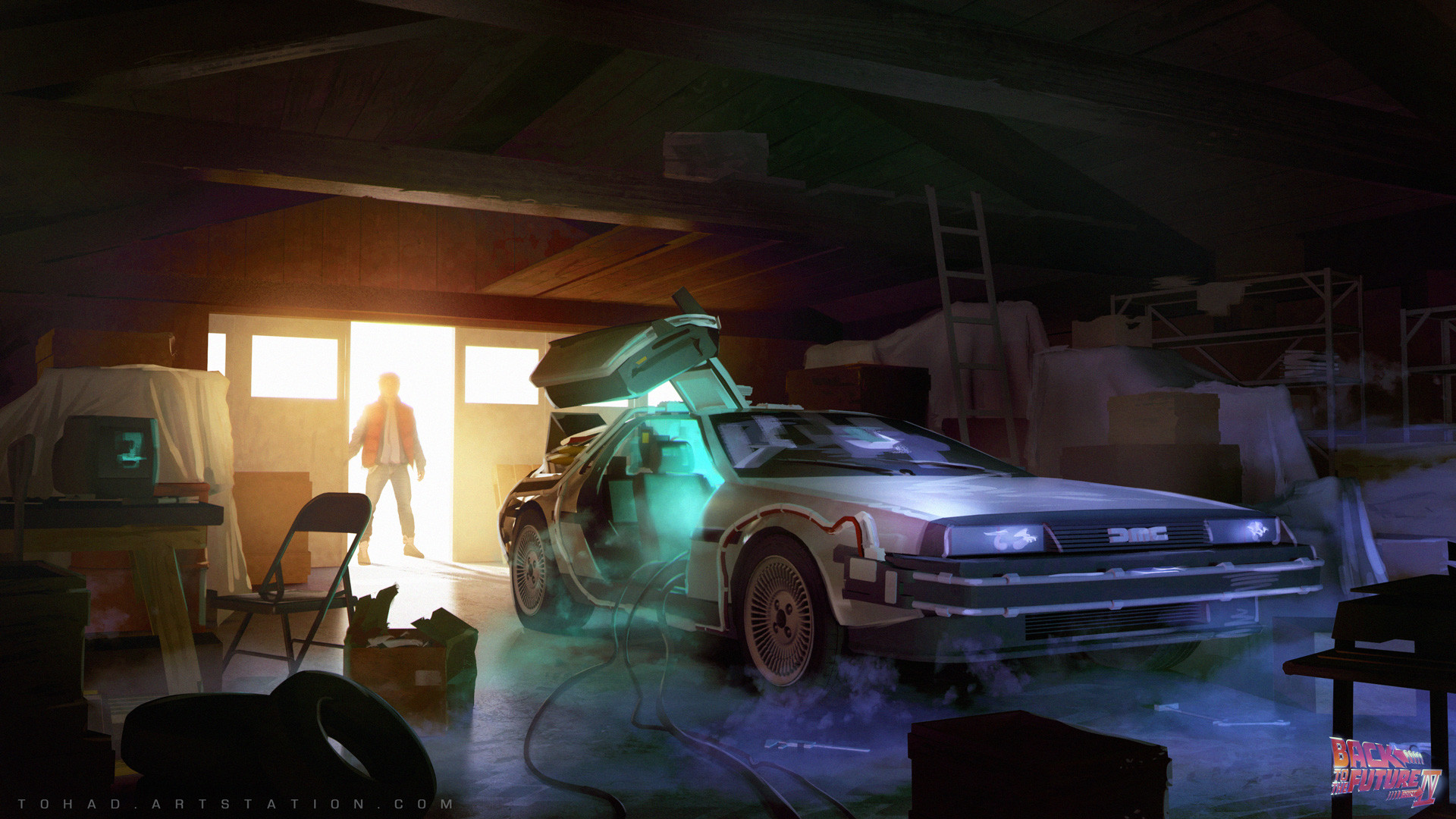 Marty McFly, Magic, Car, DMC DeLorean, Back to the Future Wallpaper HD / Desktop and Mobile Background