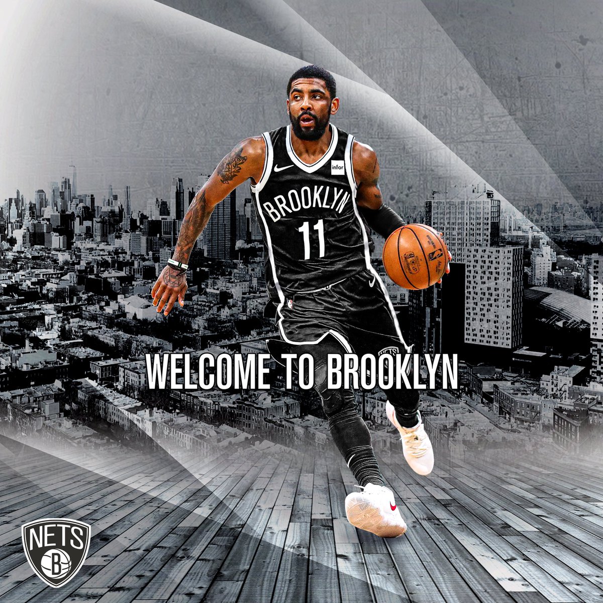 Download Brooklyn Nets Star Kyrie Irving Brings Skill and Leadership to the  Court Wallpaper