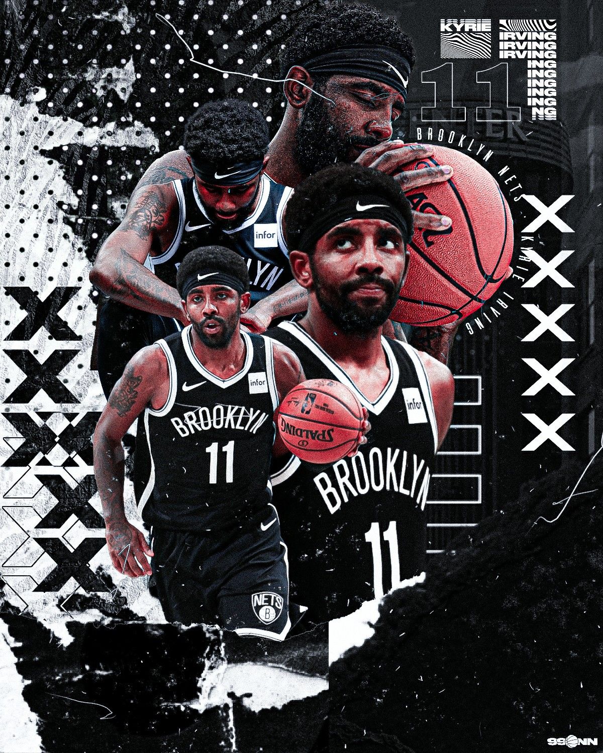 Download Kyrie Irving proudly displays his Brooklyn Nets jersey at his  introductory press conference Wallpaper