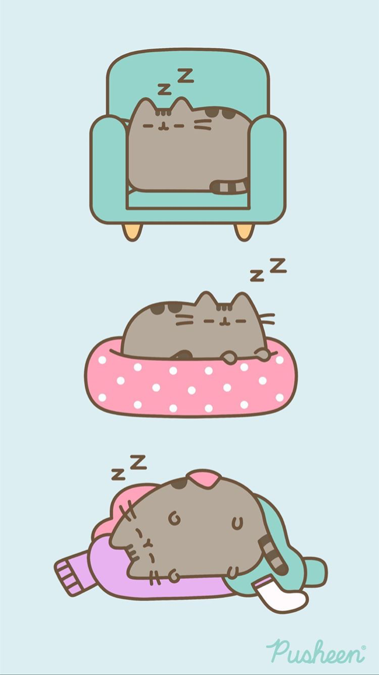 Phone Wallpaper ♡. Pusheen cute, Pusheen cat, Cute cartoon wallpaper