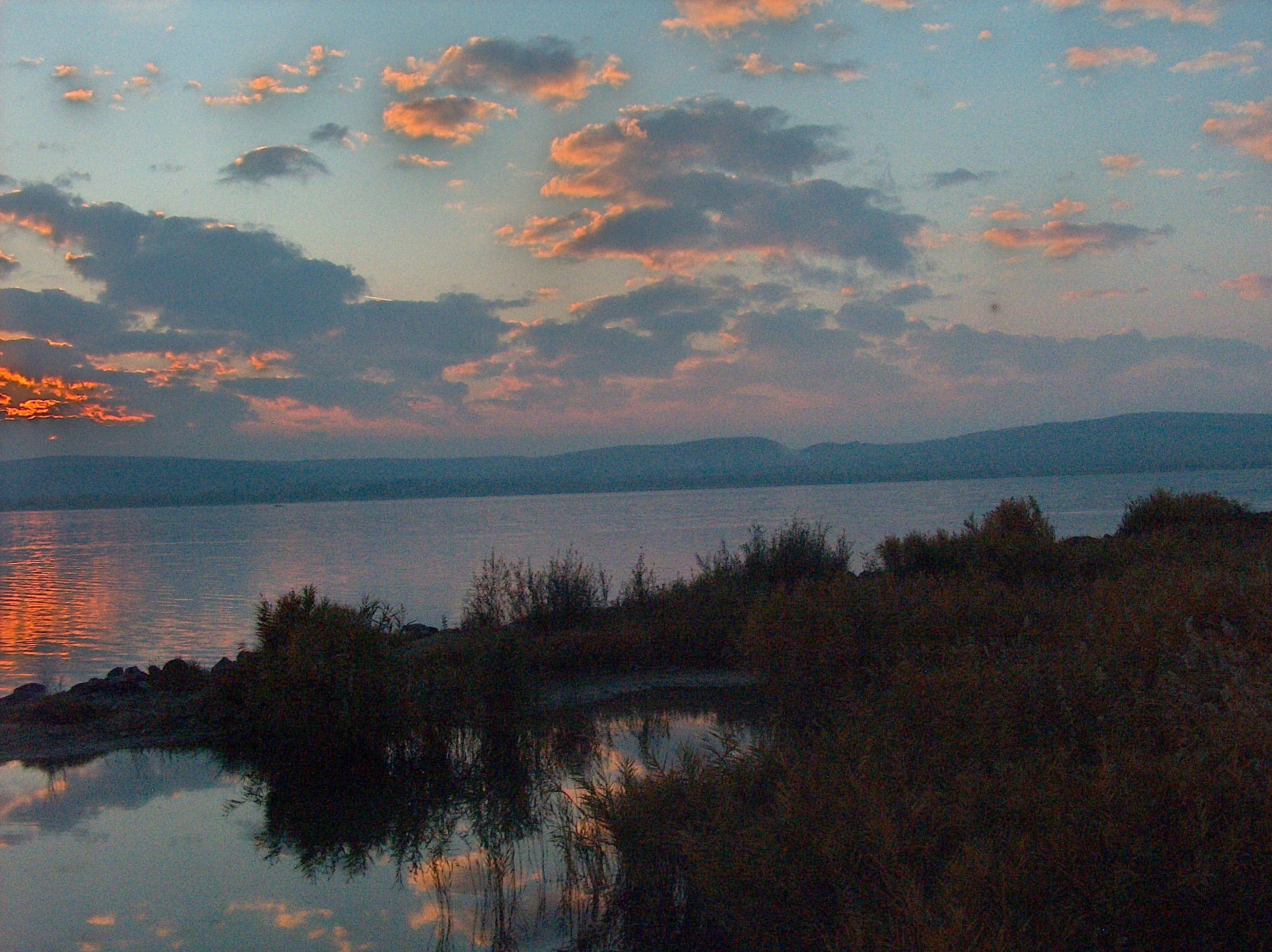 sunsets clouds hungary lake balaton 2608x1952 wallpaper