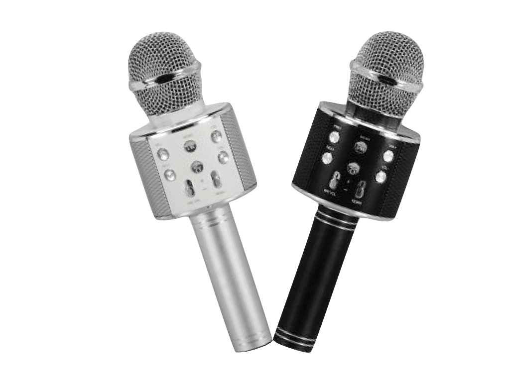 Supersonic Karaoke Microphone With Built In Hi Fi Speaker, Black, Sil