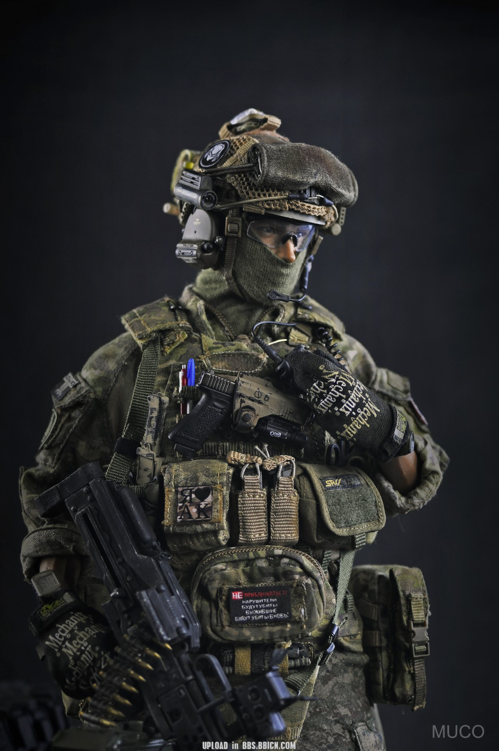 MUCO SPETSNAZ FSB ALPHA GROUP PKP Machine Gunner 2.0 Soldier Online BBICN Powered By D. Special Forces Gear, Indian Army Special Forces, Military Action Figures