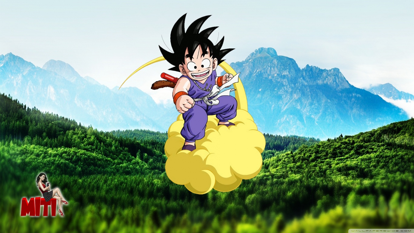 Kid Goku On Nimbus