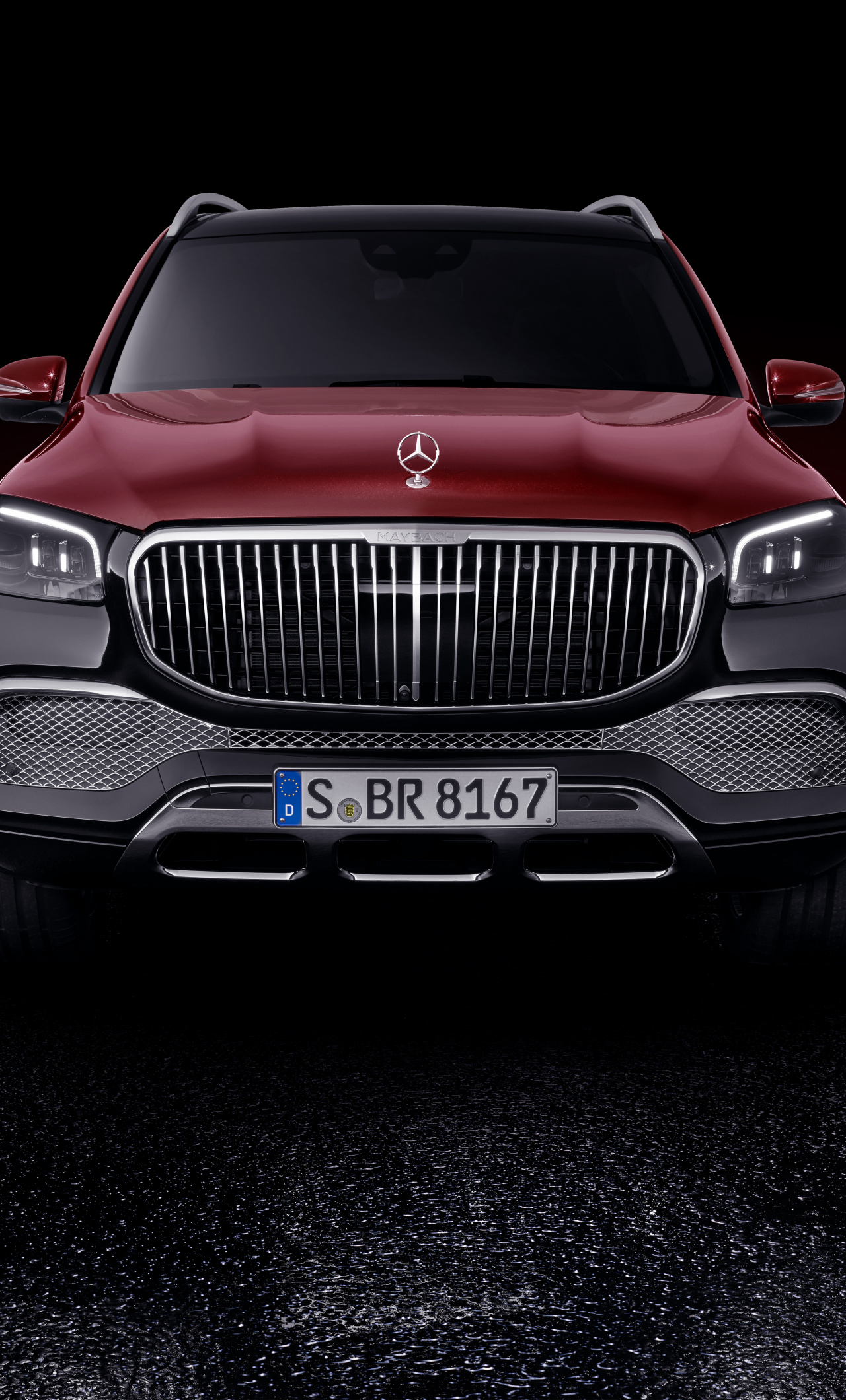 Download Luxury Car, SUV, Front View, Mercedes Maybach GLS 600 Wallpaper, 1280x2120, IPhone 6 Plus