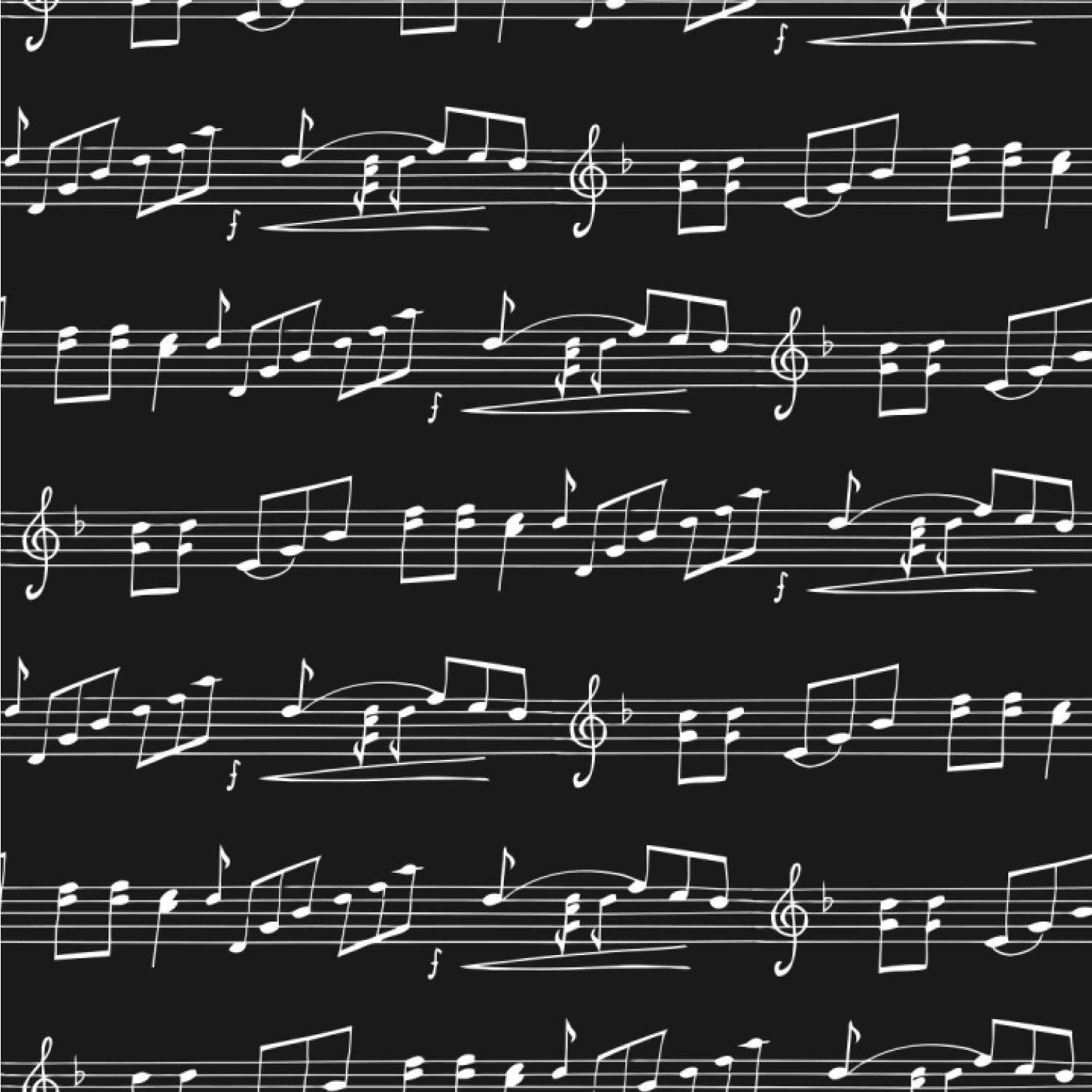 YouCustomizeIt Musical Notes Wallpaper & Surface Covering (Peel & Stick 24x 24 Sample): Furniture & Decor