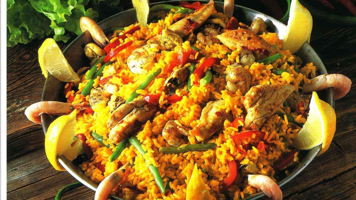 Paella valenciana wallpaperx1080