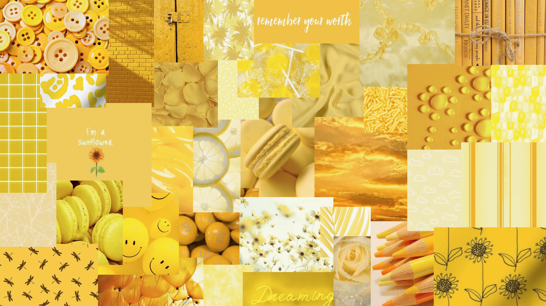 Yellow Aesthetic Desktop Wallpaper:). Aesthetic desktop wallpaper, Wallpaper, Yellow aesthetic