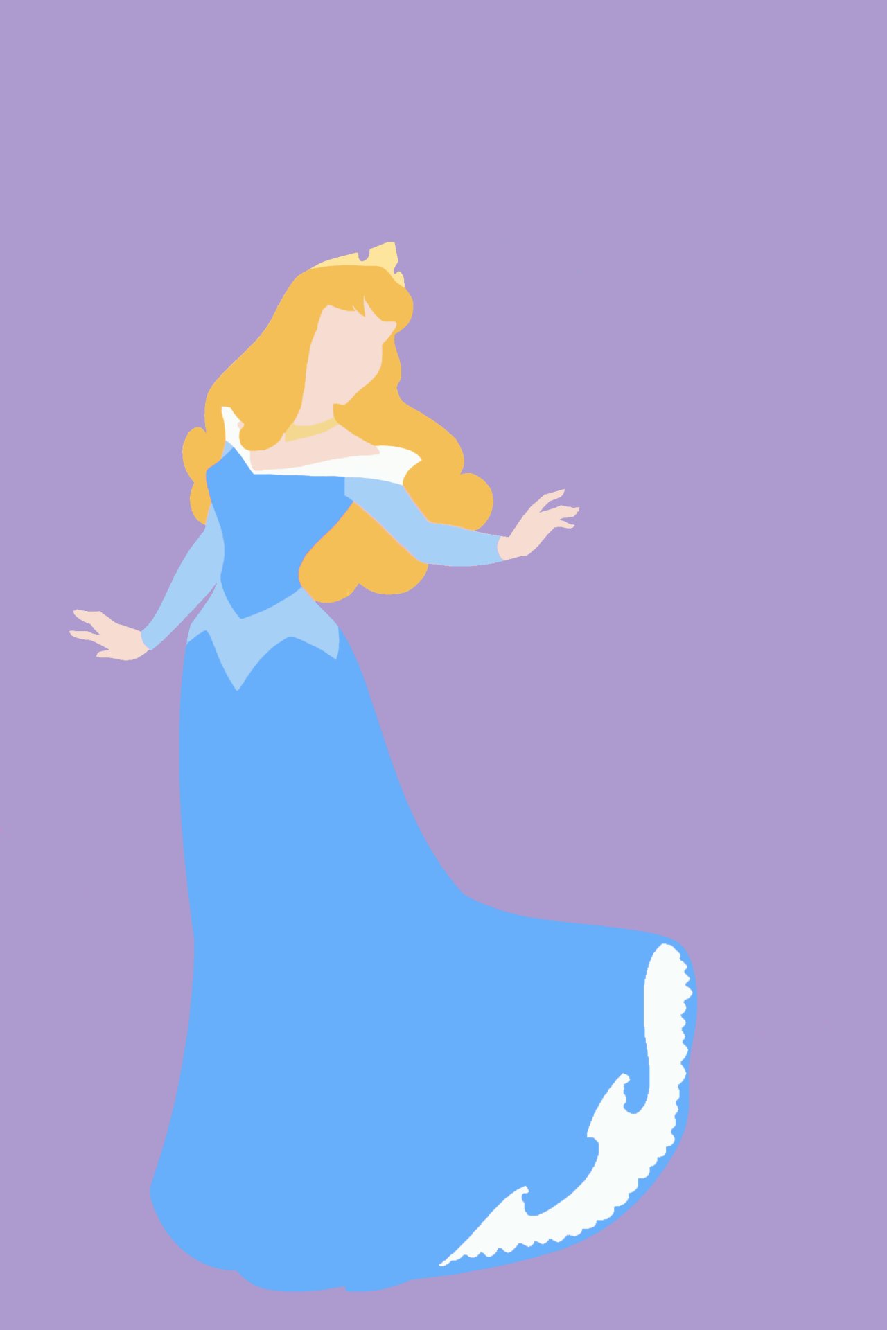 Minimalist Phone Background ❧ Aurora in pink and blue. Disney princess wallpaper, Disney background, Wallpaper iphone disney princess