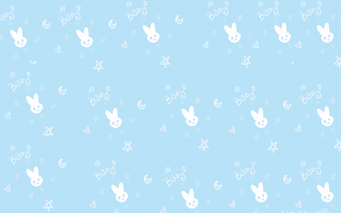 Kawaii Aesthetic Blue Wallpapers Wallpaper Cave