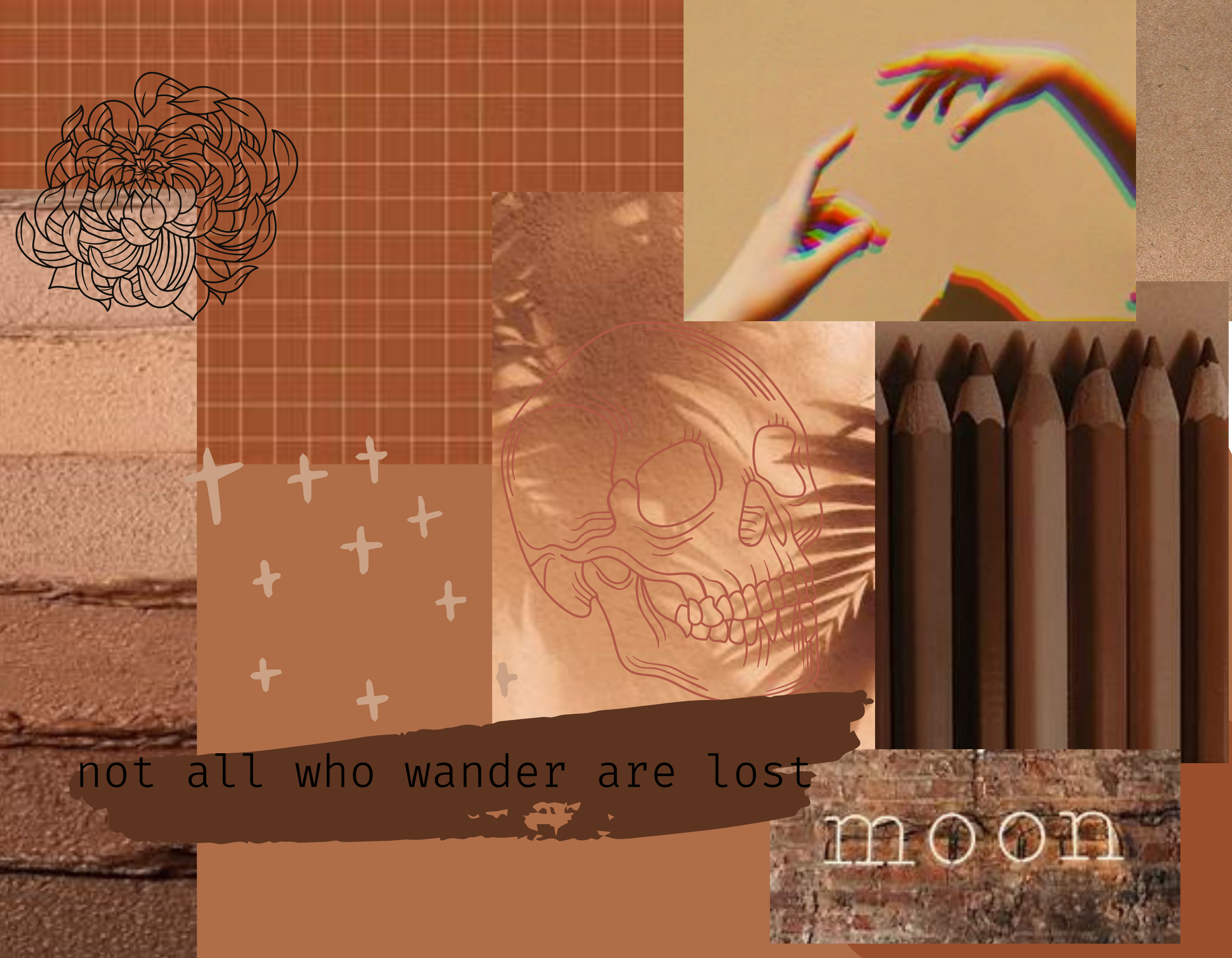 Aesthetic Collage (brown)