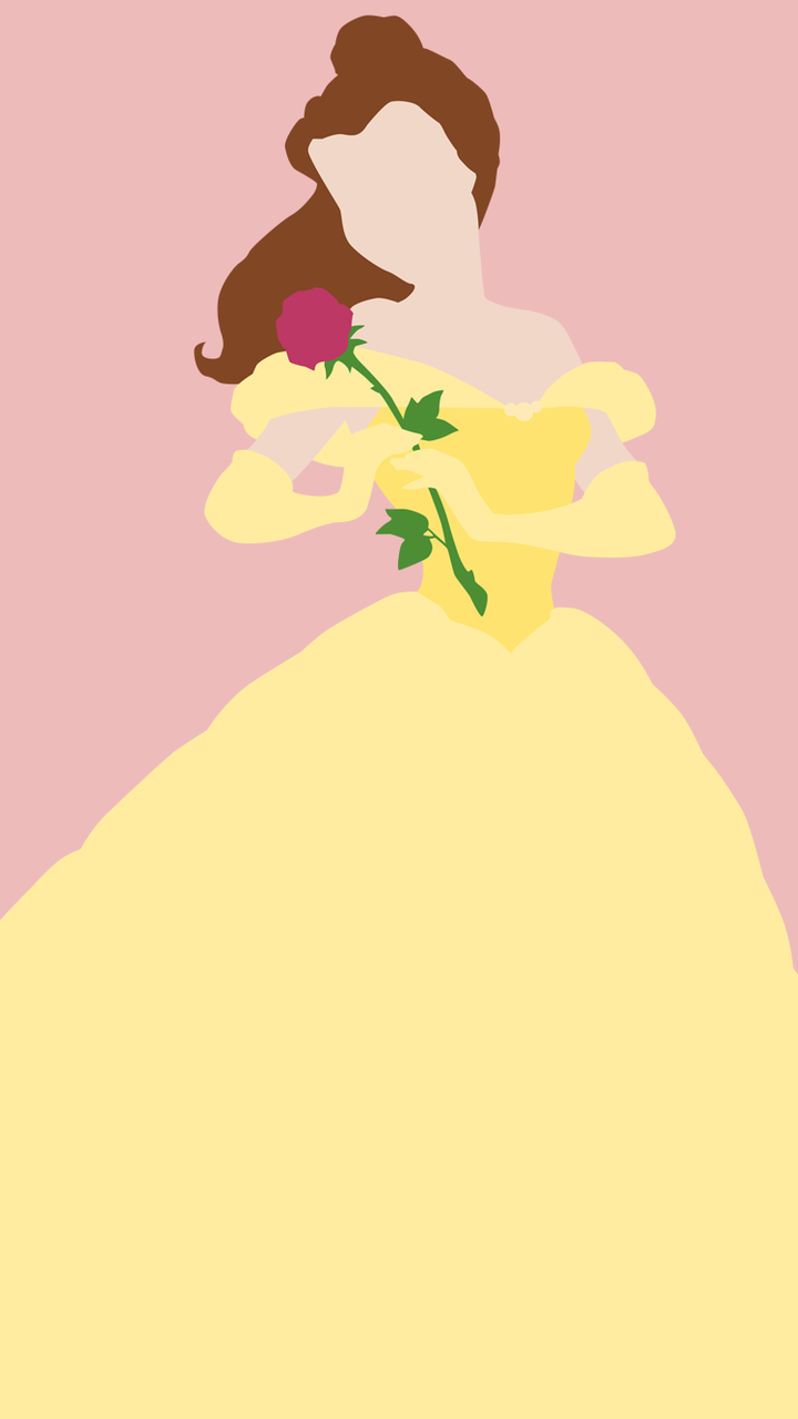Image discovered by Lauren. Find image and videos about disney, poster and belle -. Disney minimalist, Disney princess wallpaper, Disney paintings