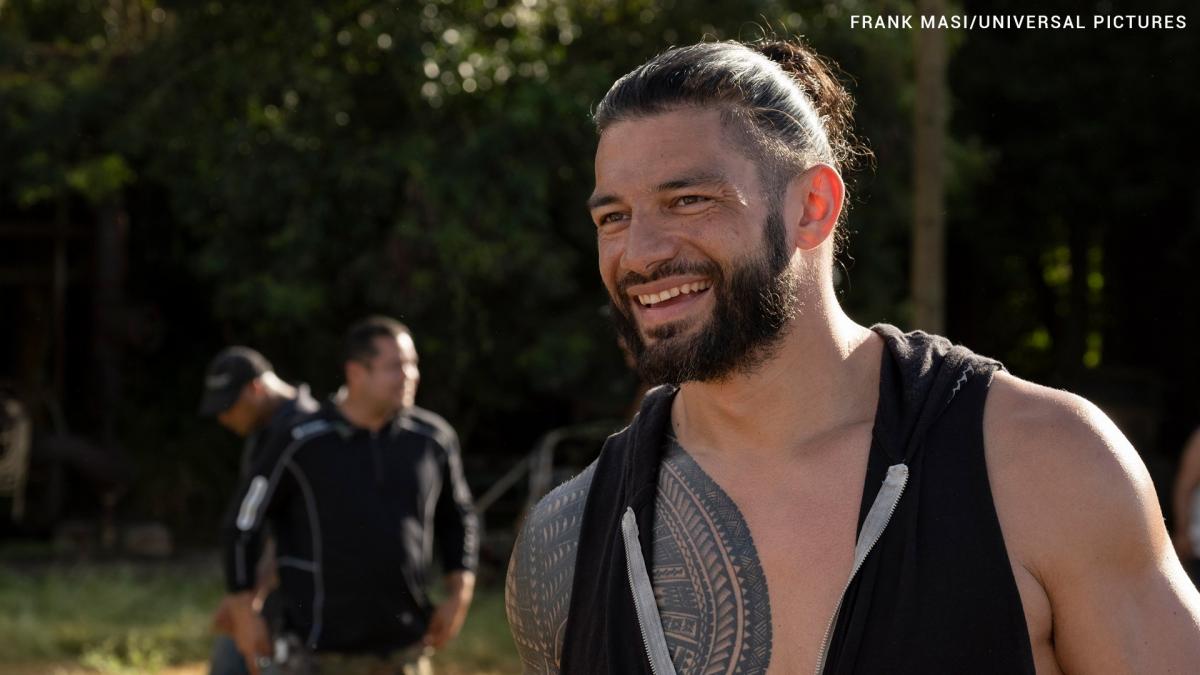 Roman Reigns & The Rock on the set of Hobbs & Shaw: photo