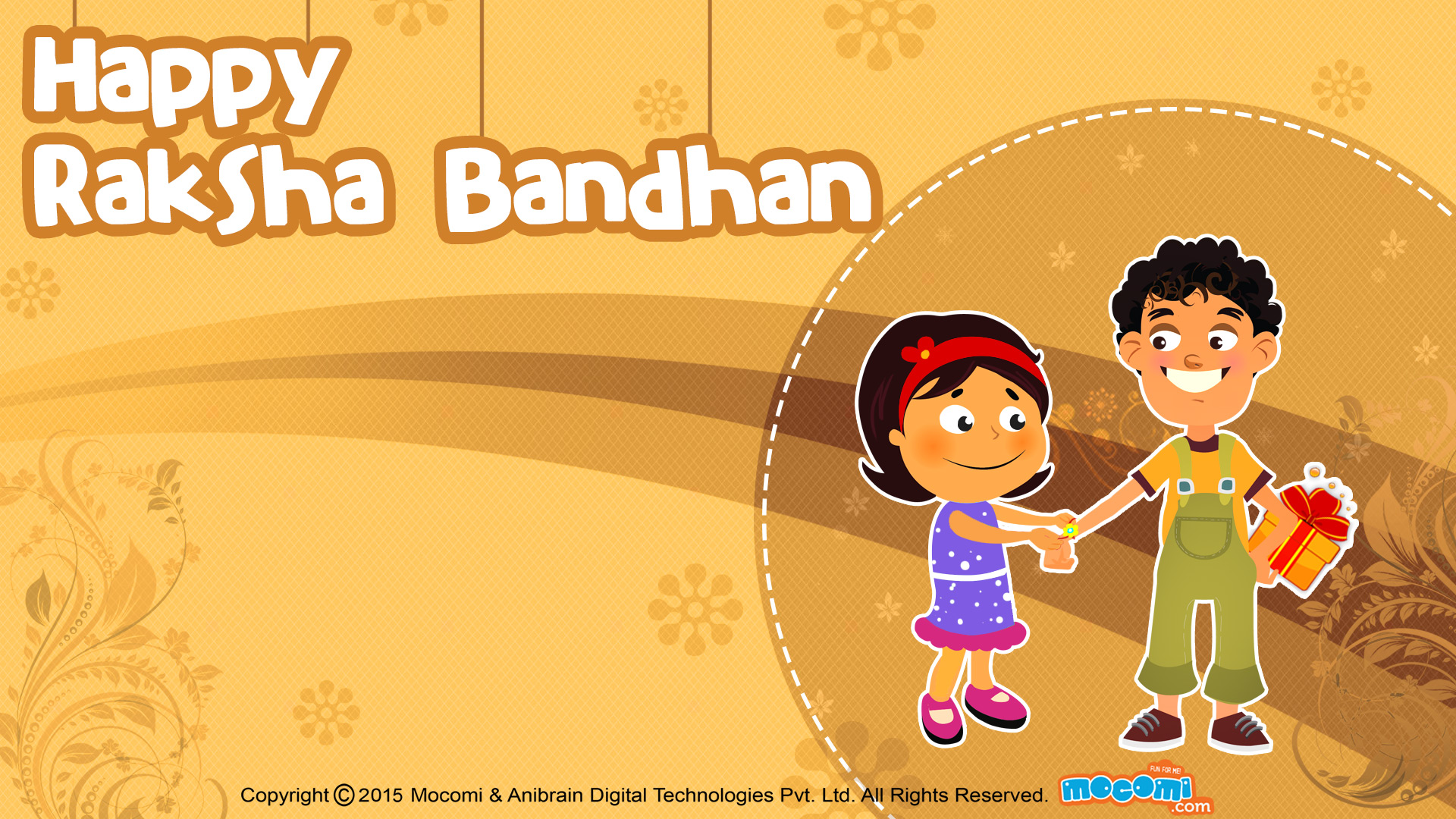 Happy Raksha Bandhan Wallpaper for kids