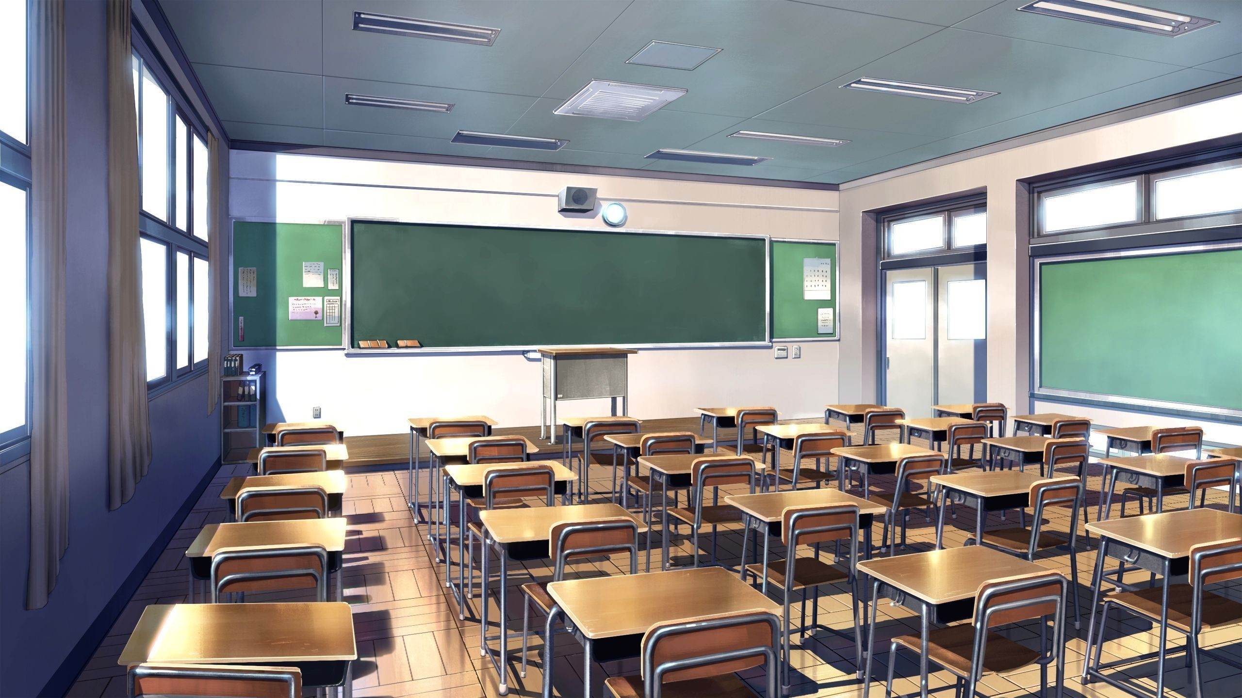 School Anime Scenery Background Wallpaper Src Download High School Classroom HD Wallpaper