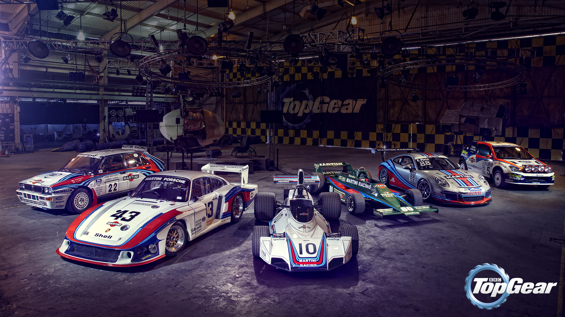 Exclusive wallpaper: Martini race cars