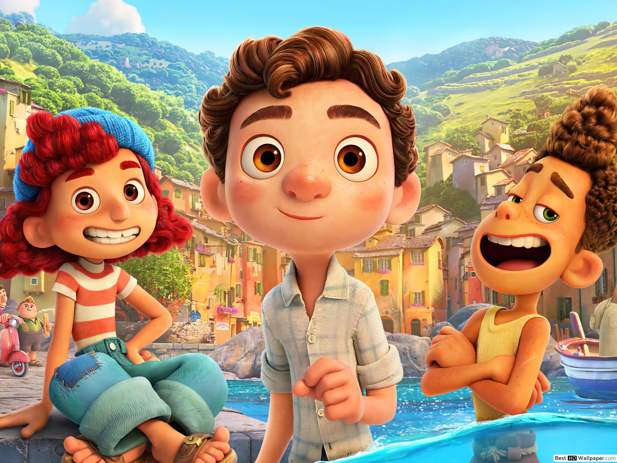 2021) 'LUCA' X Pixar Animated Movie HD wallpaper download
