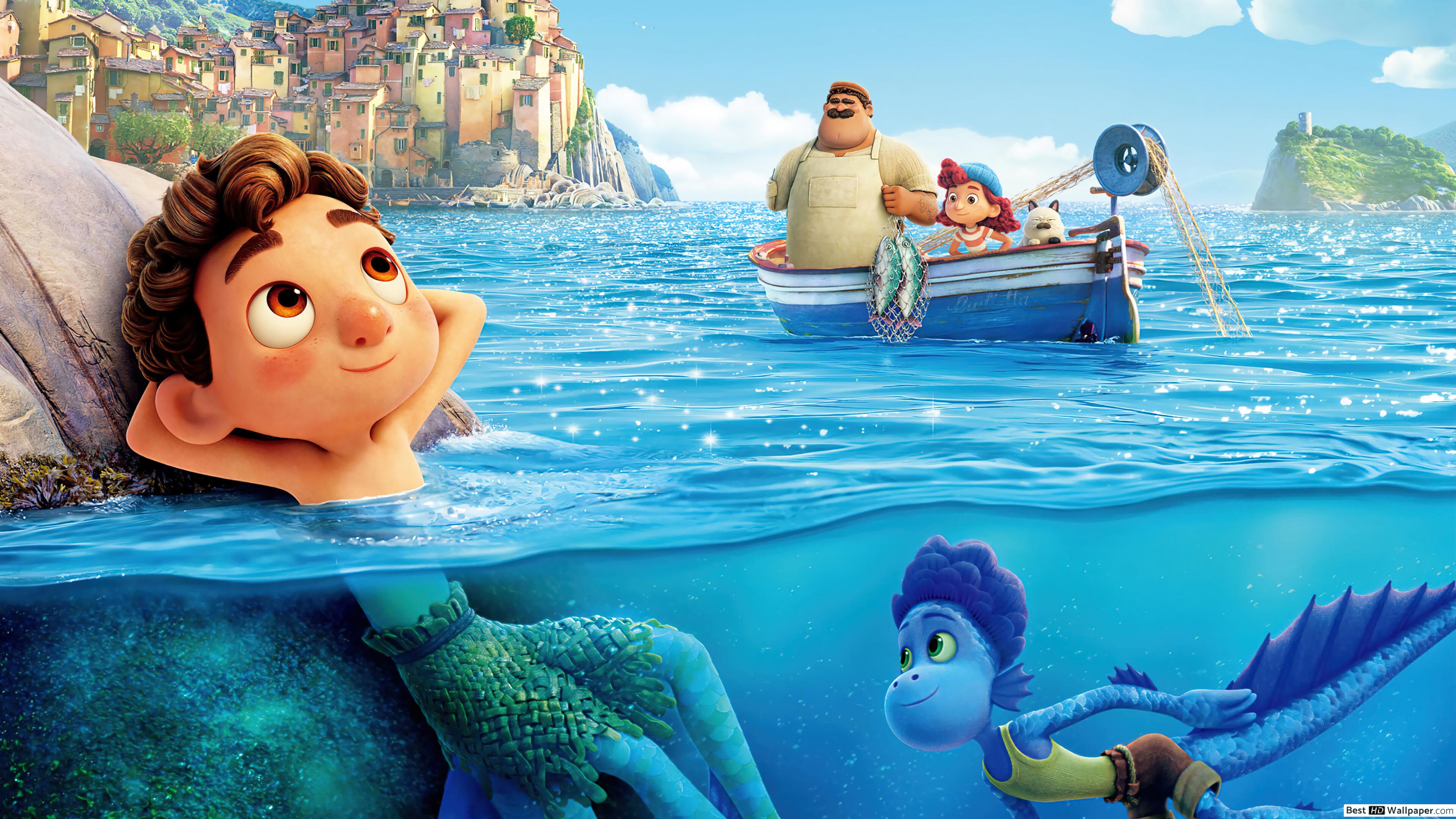 Sea Monster 'LUCA' X Pixar Animated Movie HD wallpaper download