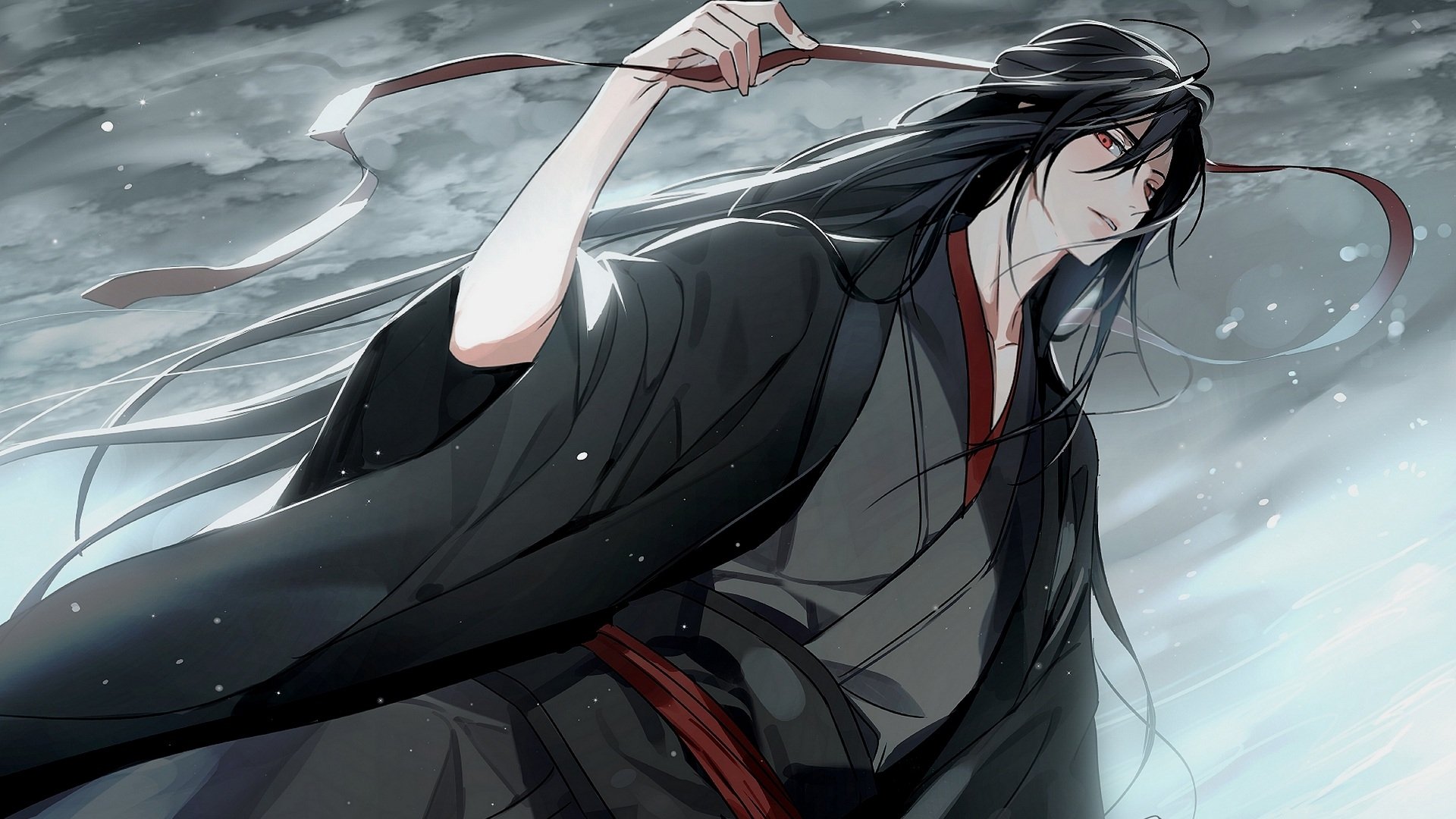 Wallpaper Shoujo, Red Eyes, Wei Wuxian, Mo Dao Zu Shi, Flute -  Resolution:1920x1080 - Wallpx