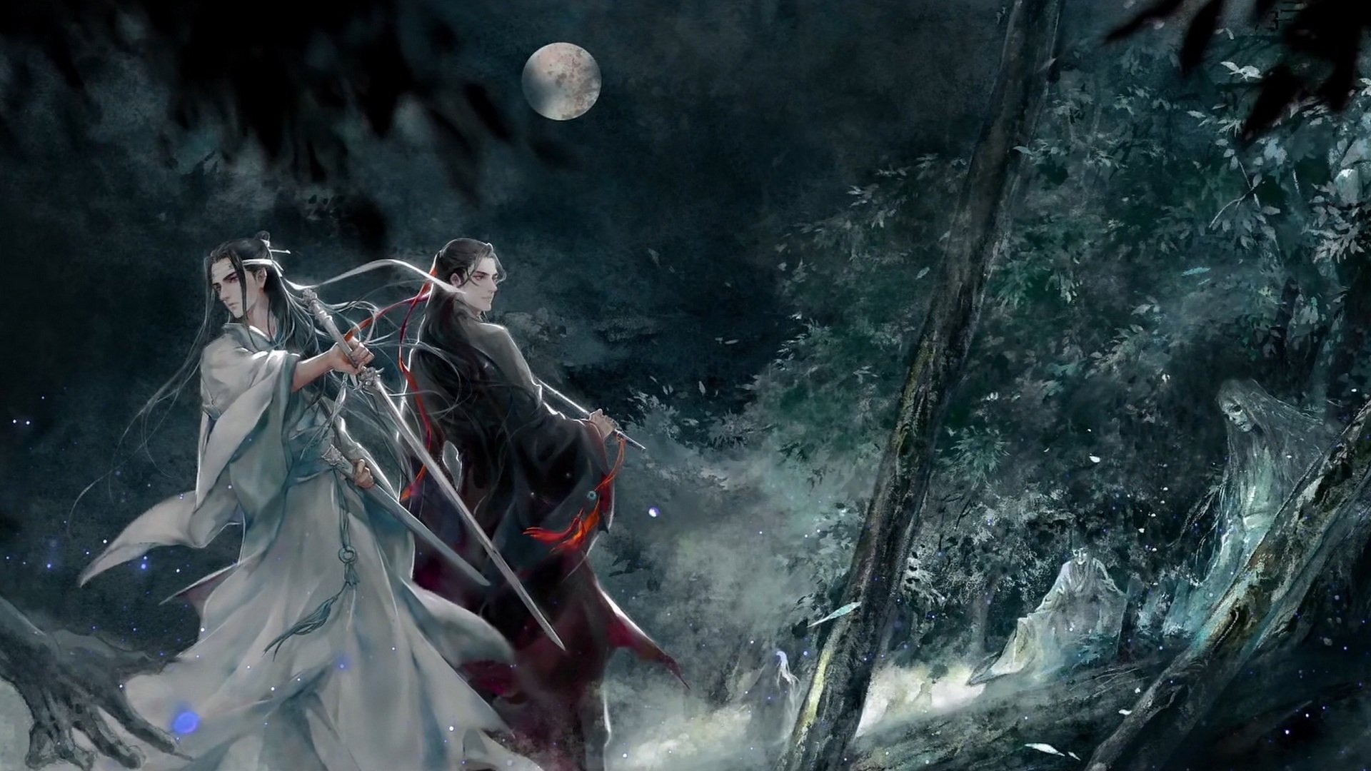 Wallpaper Shoujo, Red Eyes, Wei Wuxian, Mo Dao Zu Shi, Flute -  Resolution:1920x1080 - Wallpx