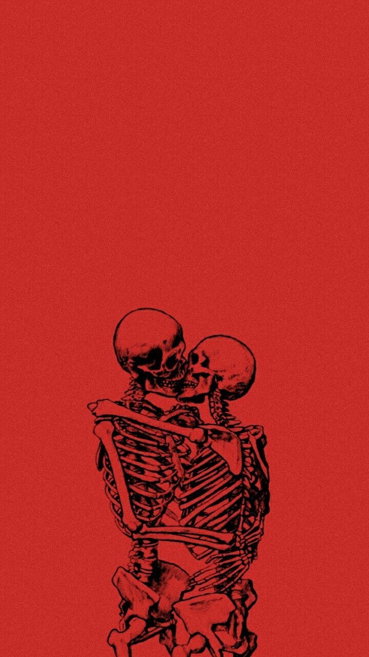 red wallpaper skeletonTikTok Search
