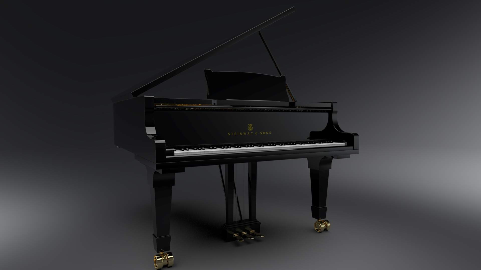 Steinway Grand Piano 3D Model