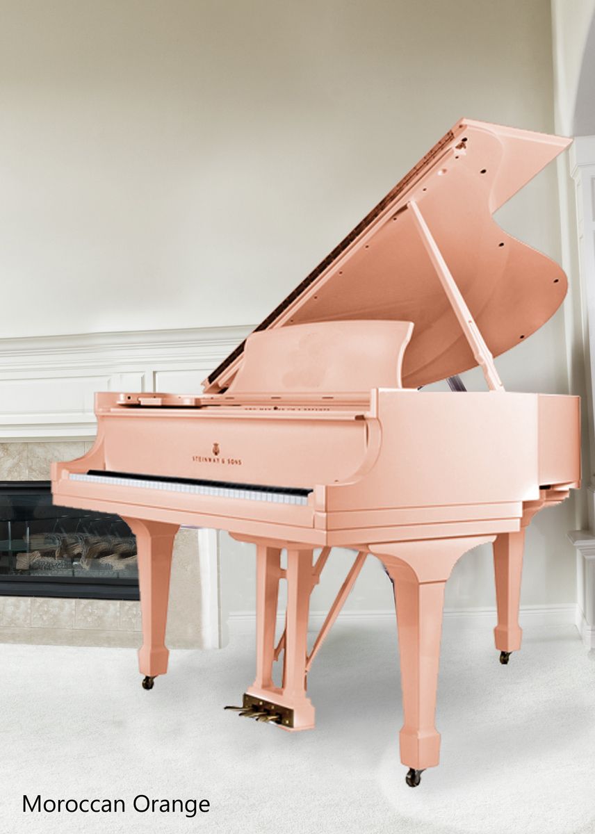 Steinway Grand Moroccan Orange $32,800.00. Piano, Grand piano, Steinway grand piano