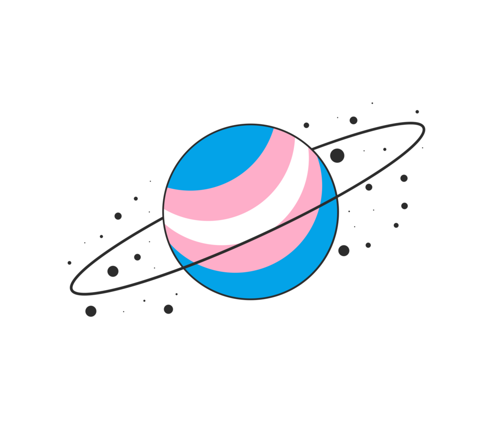 trans #transgender #space #lgbt #transaesthetic #transpride Planet Art