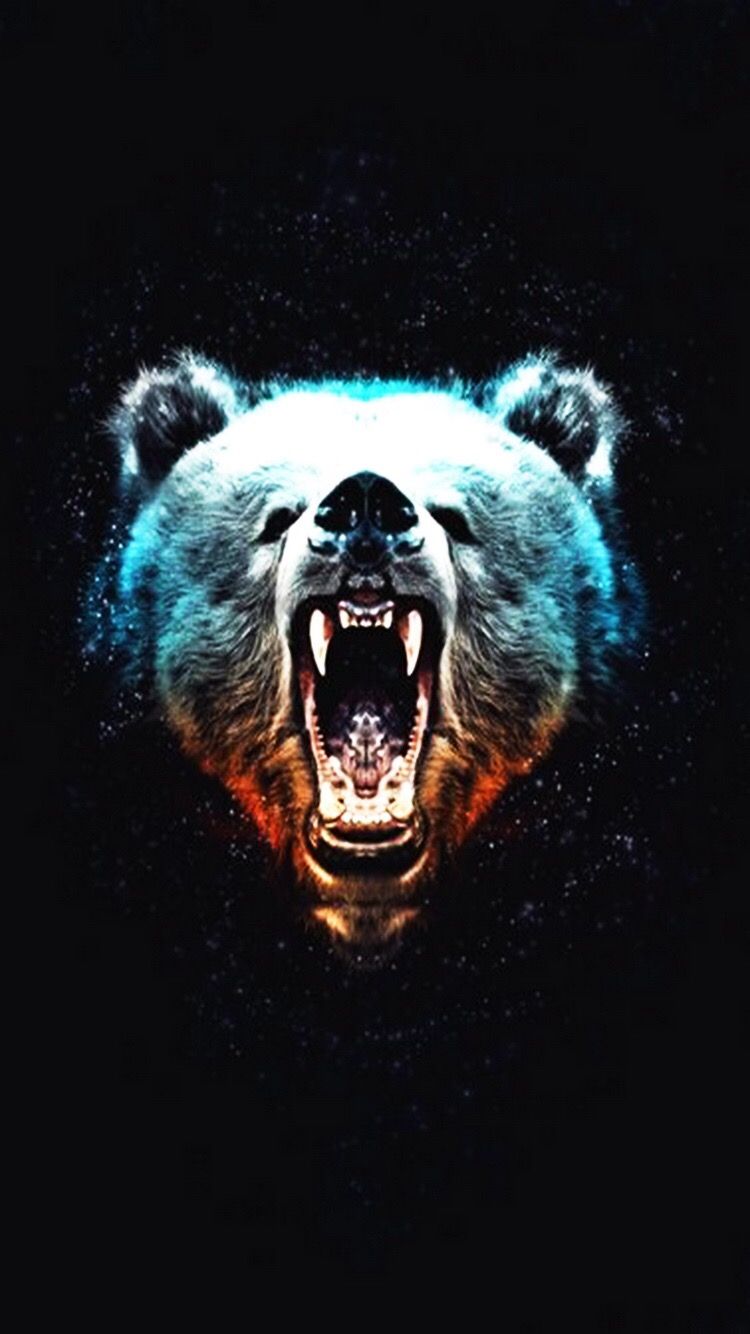 iPhone wallpaper. Bear artwork, Bear art, Bear wallpaper