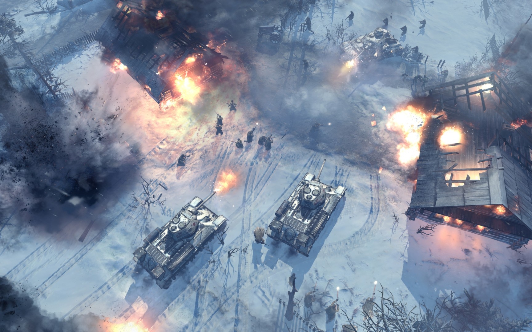 snow military soviet tanks screenshots world war ii company of heroes 2 1728x1080 wallpaper High Quality Wallpaper, High Definition Wallpaper