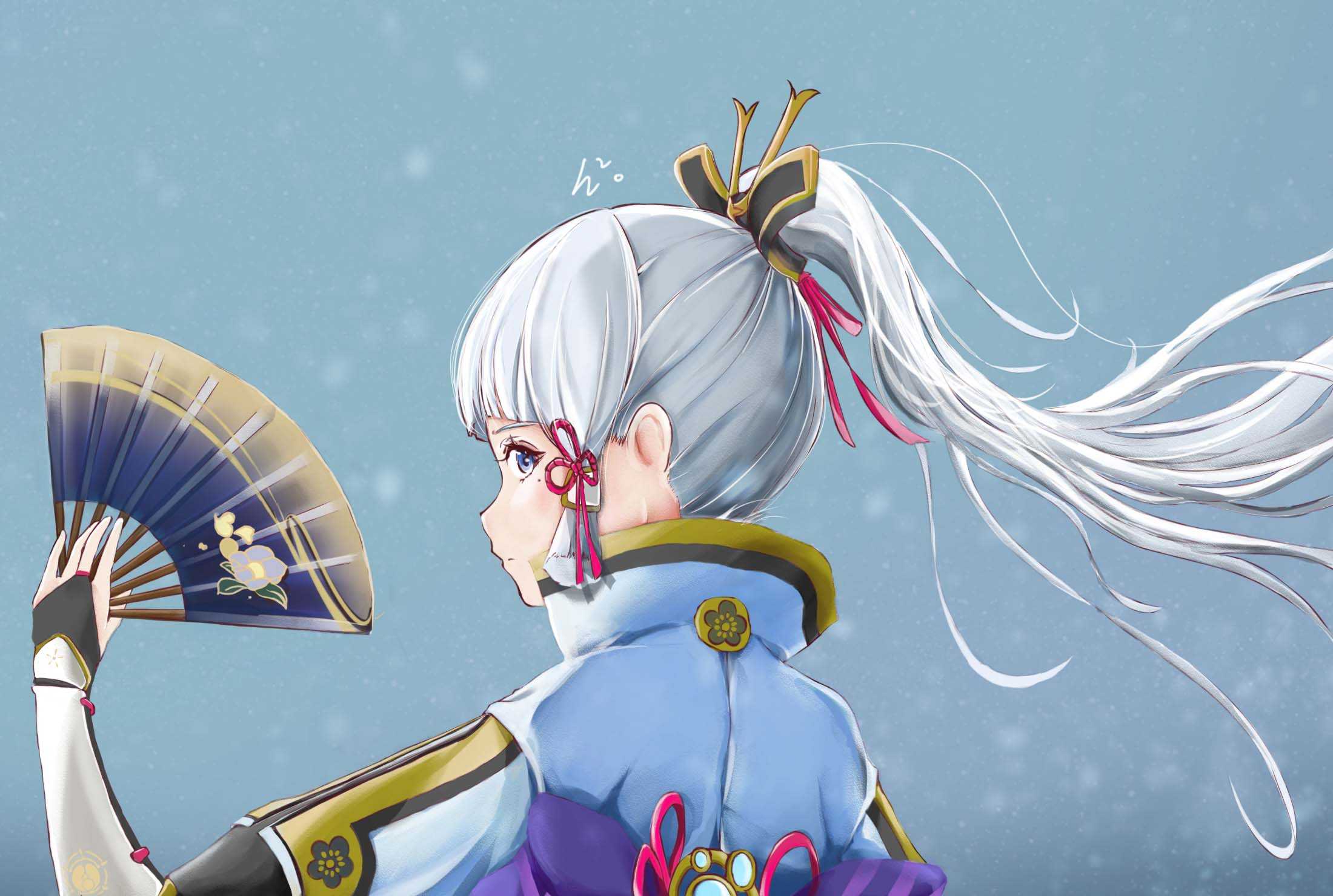 Kamisato Ayaka Wallpaper Free HD Wallpaper