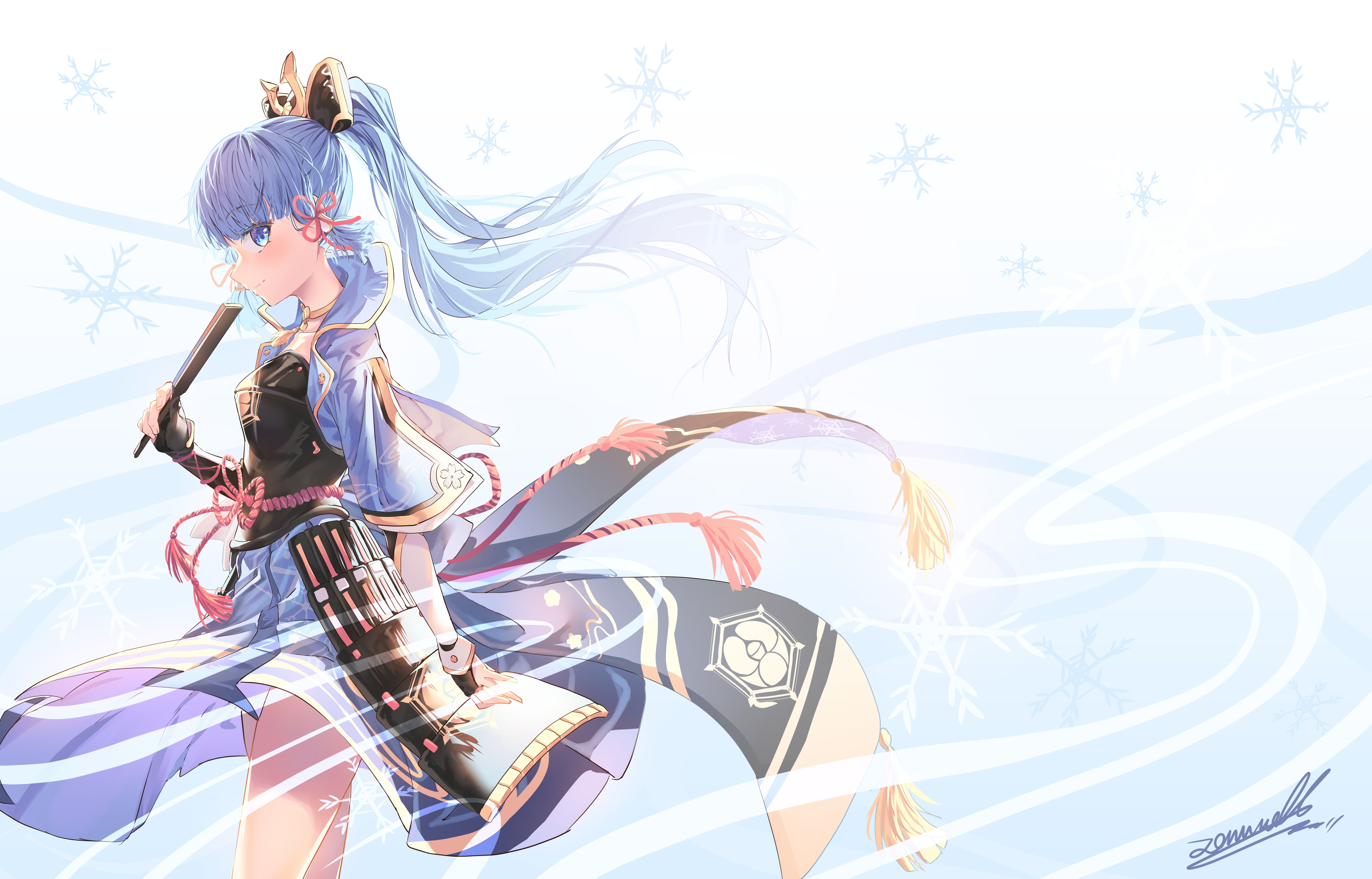 Kamisato Ayaka 8k Ultra HD Wallpaper