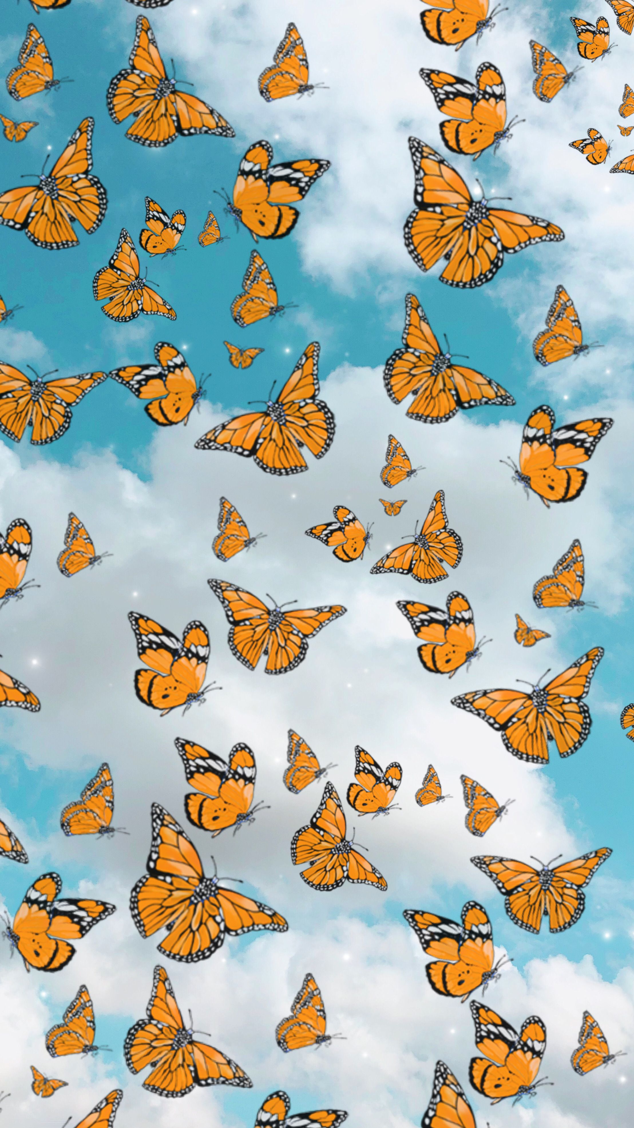 Laptop Cute Aesthetic Butterfly Wallpaper
