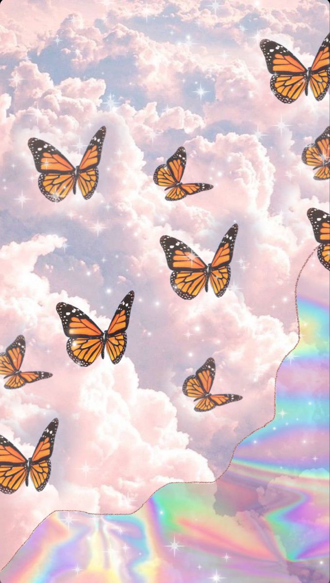 Download A beautiful glittering butterfly flutters through the air  Wallpaper  Wallpaperscom