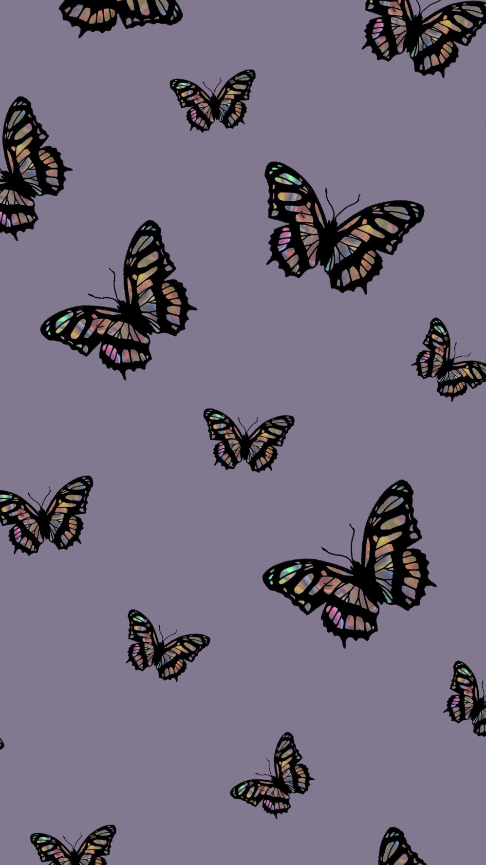 Purple Butterfly Wallpaper Vsco