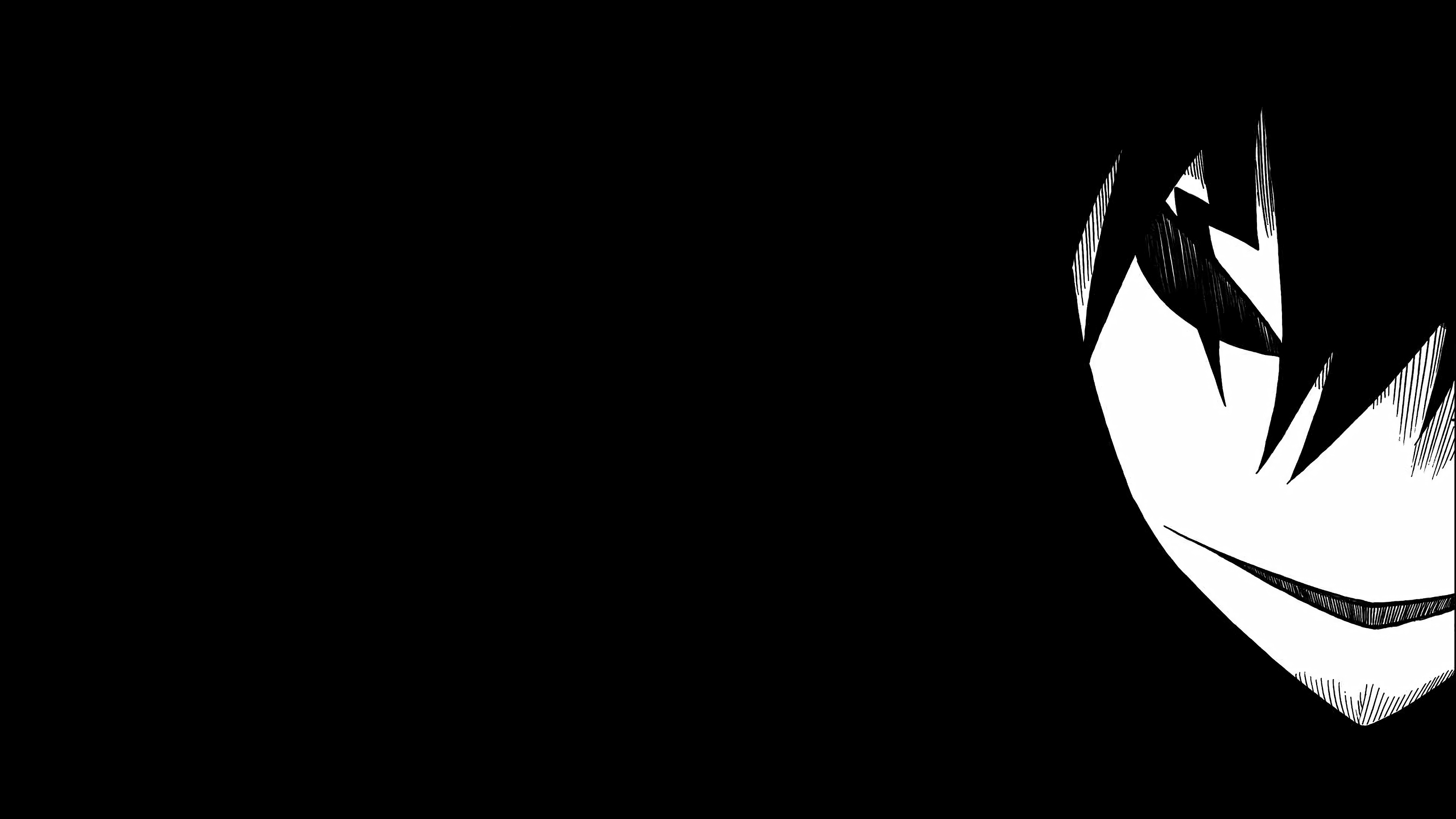 Black And White Anime Wallpaper 4k