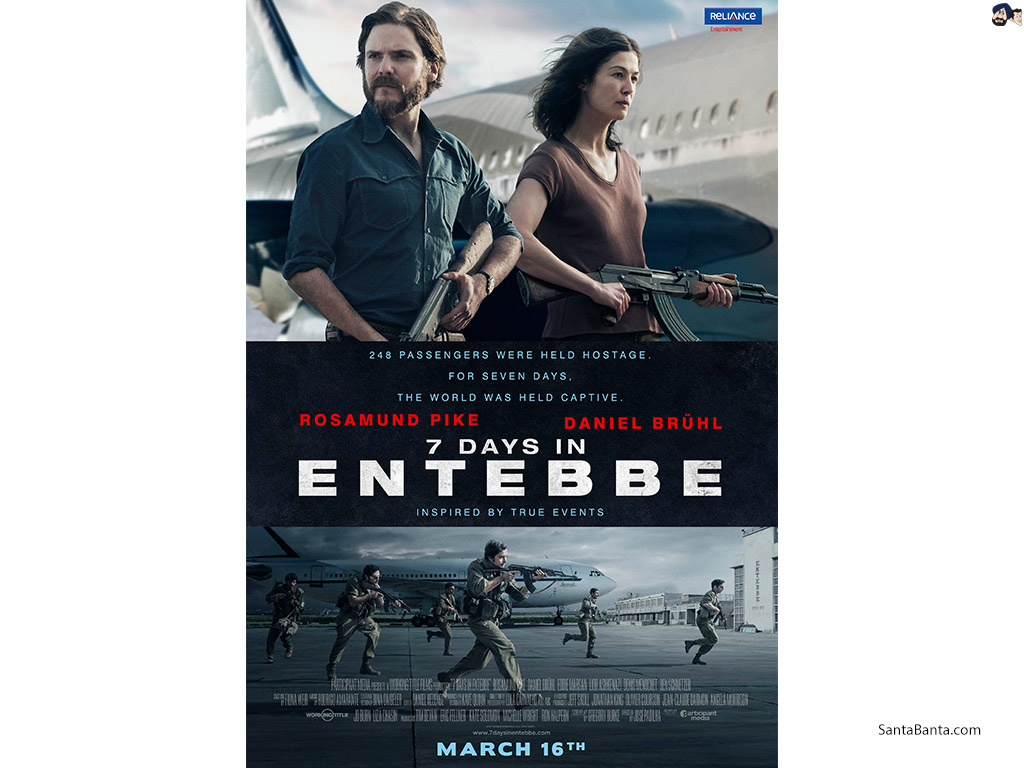 Hollywood movie, 7 Days in Entebbe feat Rosamund Pike & Daniel Bruhl