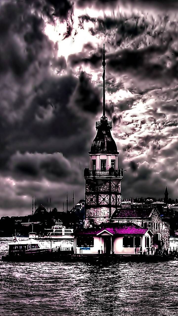 Download kiz kulesi istanbul Wallpaper by susbulut now. Browse mil. Istanbul photography, Selective color photography, Photography wallpaper