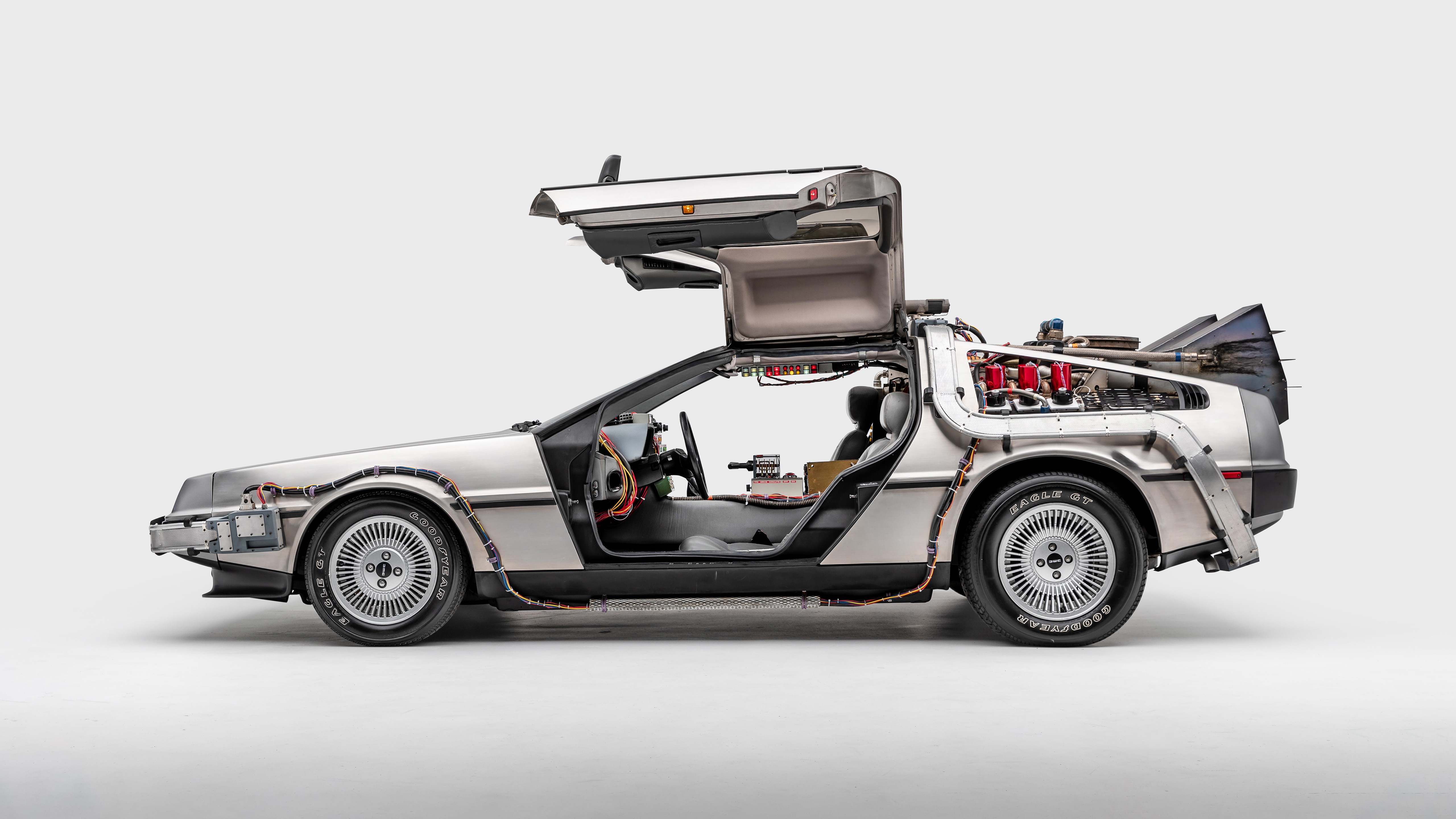 Wallpaper, DMC DeLorean, car show, Back to the Future, Back to the Future II Movies, Back to the Future III Movie 5120x2880
