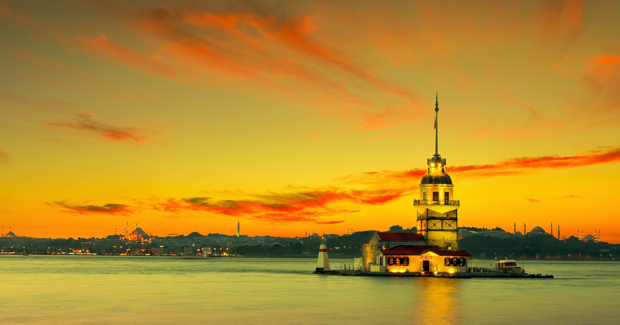 nature, Turkey, Istanbul, Kız Kulesi Wallpaper HD / Desktop and Mobile Background
