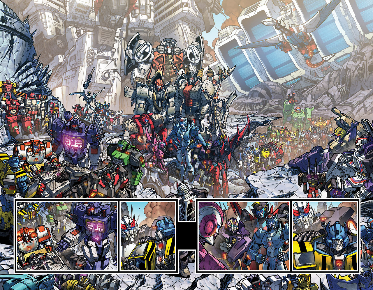 IDW Transformers: More than Meets the Eye (DC 10) Double Spread Decoded