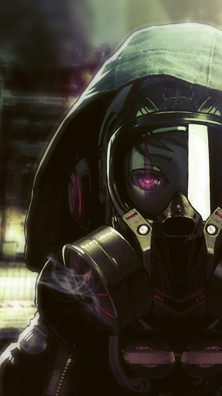 Anime Gas Mask Fantasy 4K Wallpaper #266