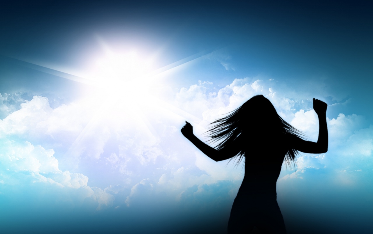 Woman Silhouette Blue Sky wallpaper. Woman Silhouette Blue Sky