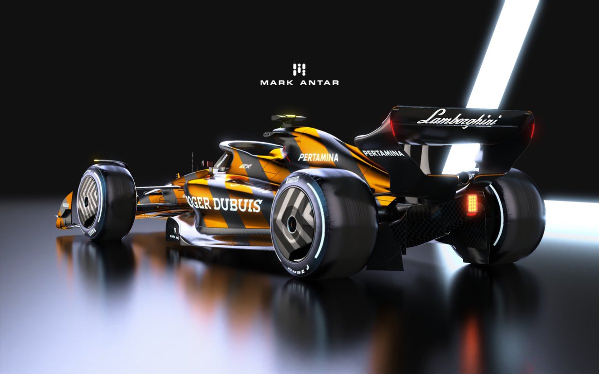 Mark Antar Design Lamborghini F1 livery concept 3D model #F1 #lamborghini #F12022 #liverydesign #Formula1